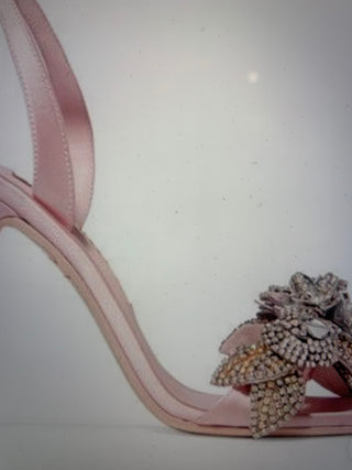NEW!!! - Sophia Webster Lilico Crystal-Embellished Satin Sandals In Baby Pink - Size 38 (Copy)